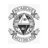 Mystical wall art prints, As Above So Below design, boho home decor, spiritual poster for meditation room, yogi gift idea.