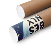 Rolled good vibes motivational posters in matte finish with inspirational message, ideal for home decor, and bedroom decoration.