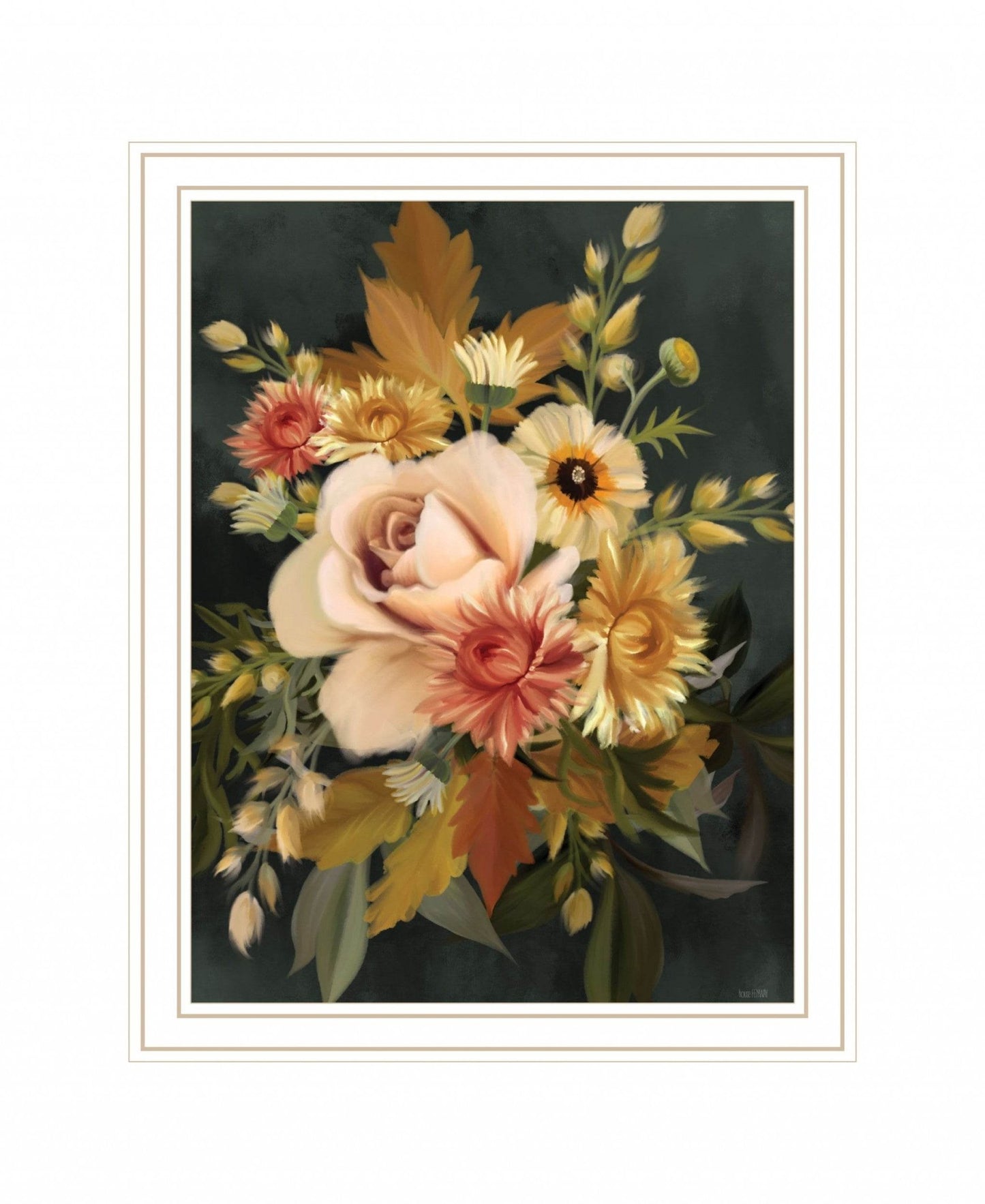 Romantic Autumn I 2 White Framed Print Wall Art - Soul threadssoulthreads25