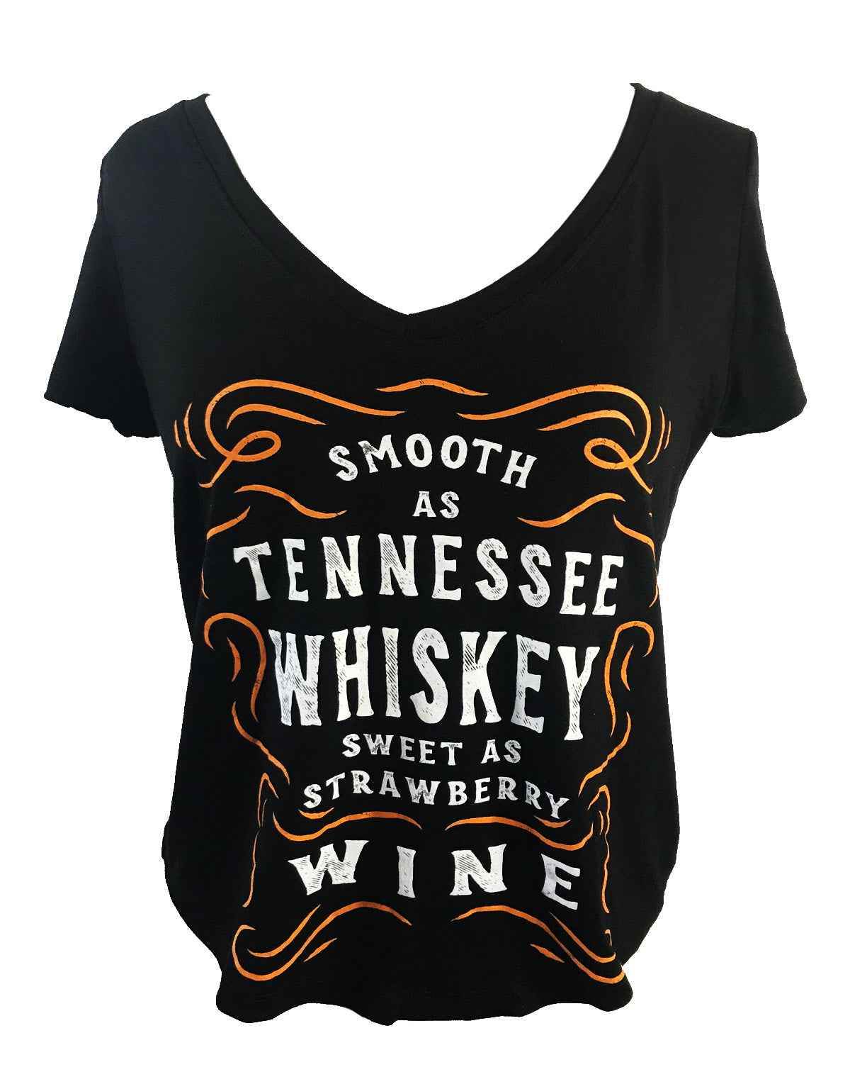 SMOOTH AS TENNESSEE WHISKEY SHORT SLEEVE V NECK - Soul threadssoulthreads25