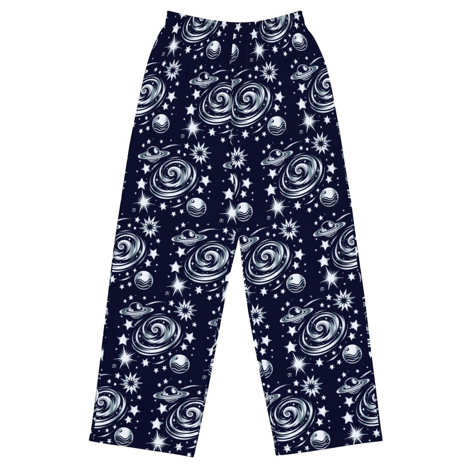 All-over Print Wide-Leg Pants for Unisex Fashion - Soul threads