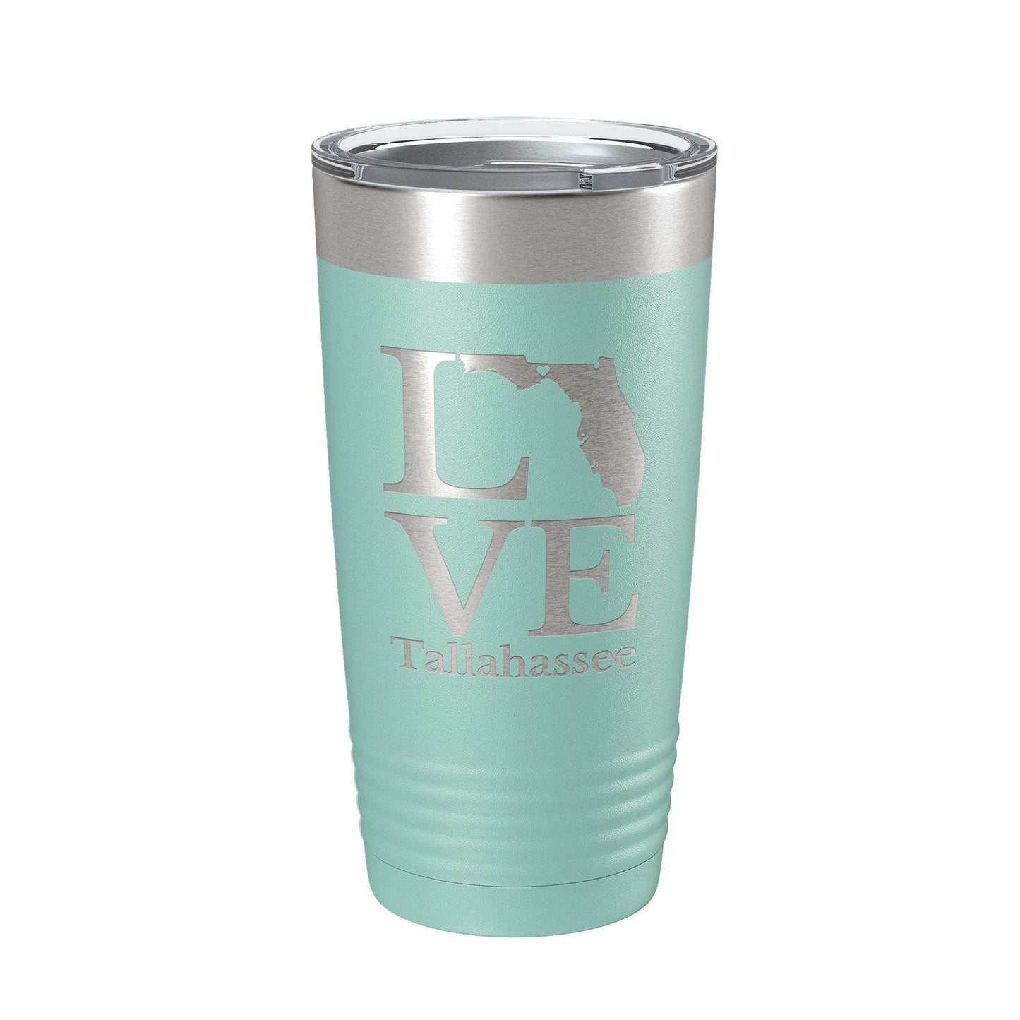 Tallahassee FL Love Tumbler Travel Mug Insulated Laser Engraved Coffee Cup Florida Gift 20 oz - Soul threadssoulthreads25