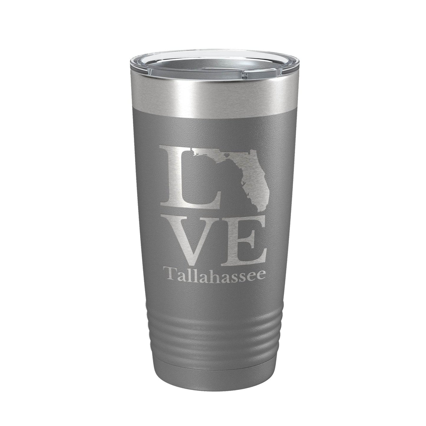 Tallahassee FL Love Tumbler Travel Mug Insulated Laser Engraved Coffee Cup Florida Gift 20 oz - Soul threadssoulthreads25