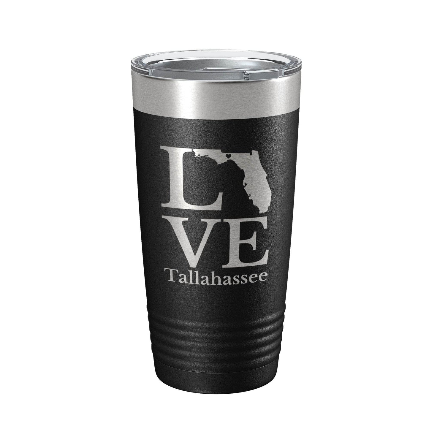Tallahassee FL Love Tumbler Travel Mug Insulated Laser Engraved Coffee Cup Florida Gift 20 oz - Soul threadssoulthreads25