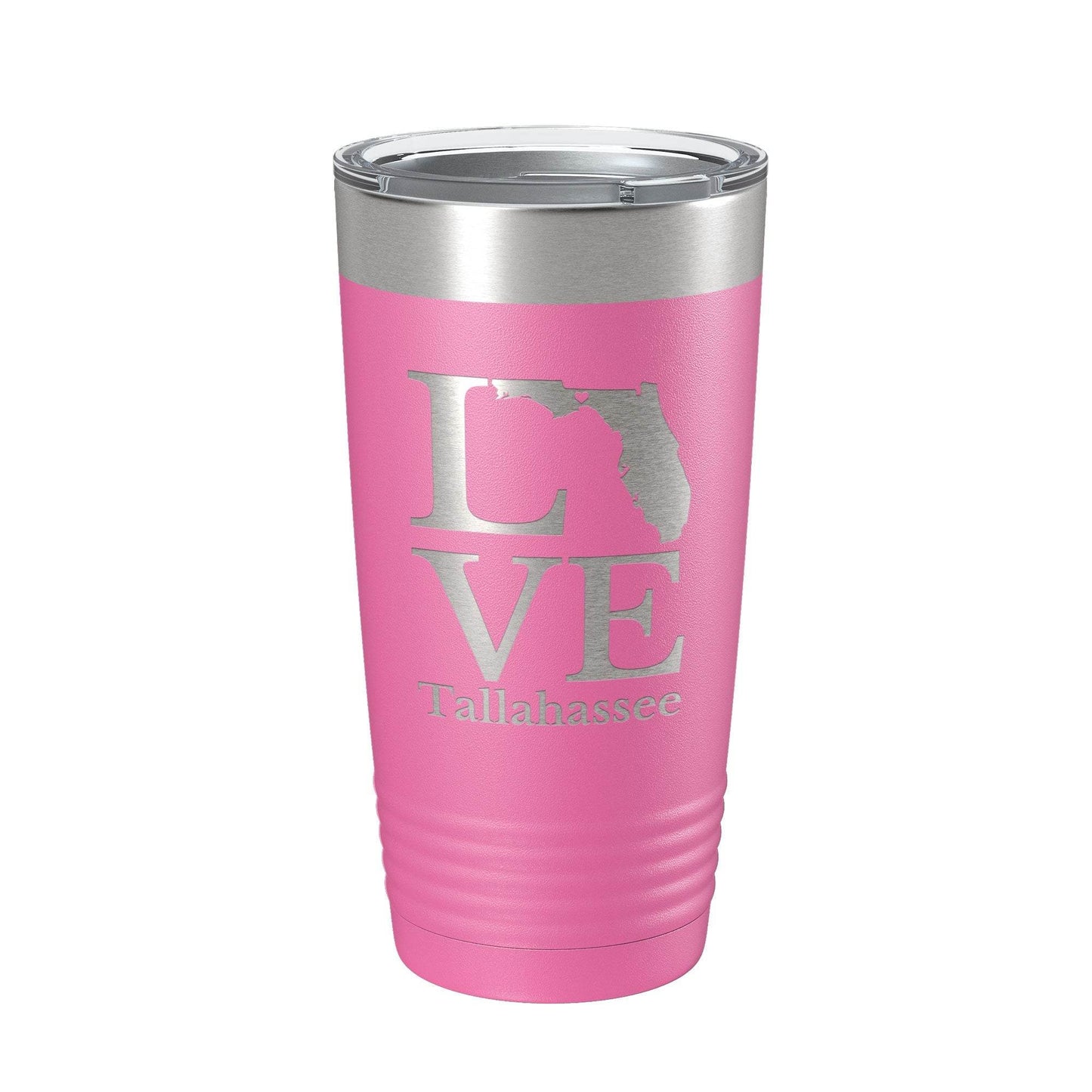 Tallahassee FL Love Tumbler Travel Mug Insulated Laser Engraved Coffee Cup Florida Gift 20 oz - Soul threadssoulthreads25