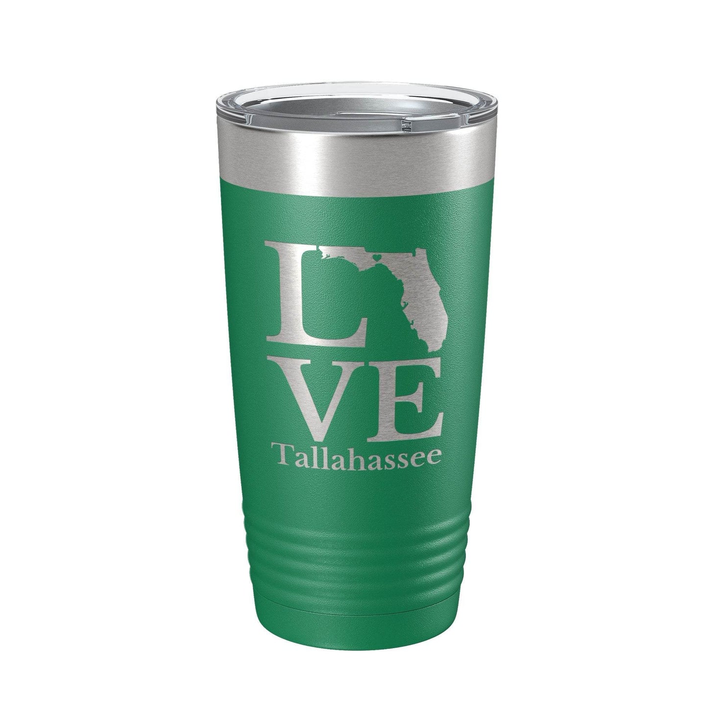 Tallahassee FL Love Tumbler Travel Mug Insulated Laser Engraved Coffee Cup Florida Gift 20 oz - Soul threadssoulthreads25