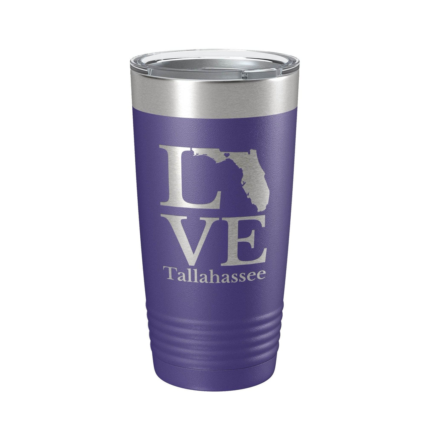 Tallahassee FL Love Tumbler Travel Mug Insulated Laser Engraved Coffee Cup Florida Gift 20 oz - Soul threadssoulthreads25