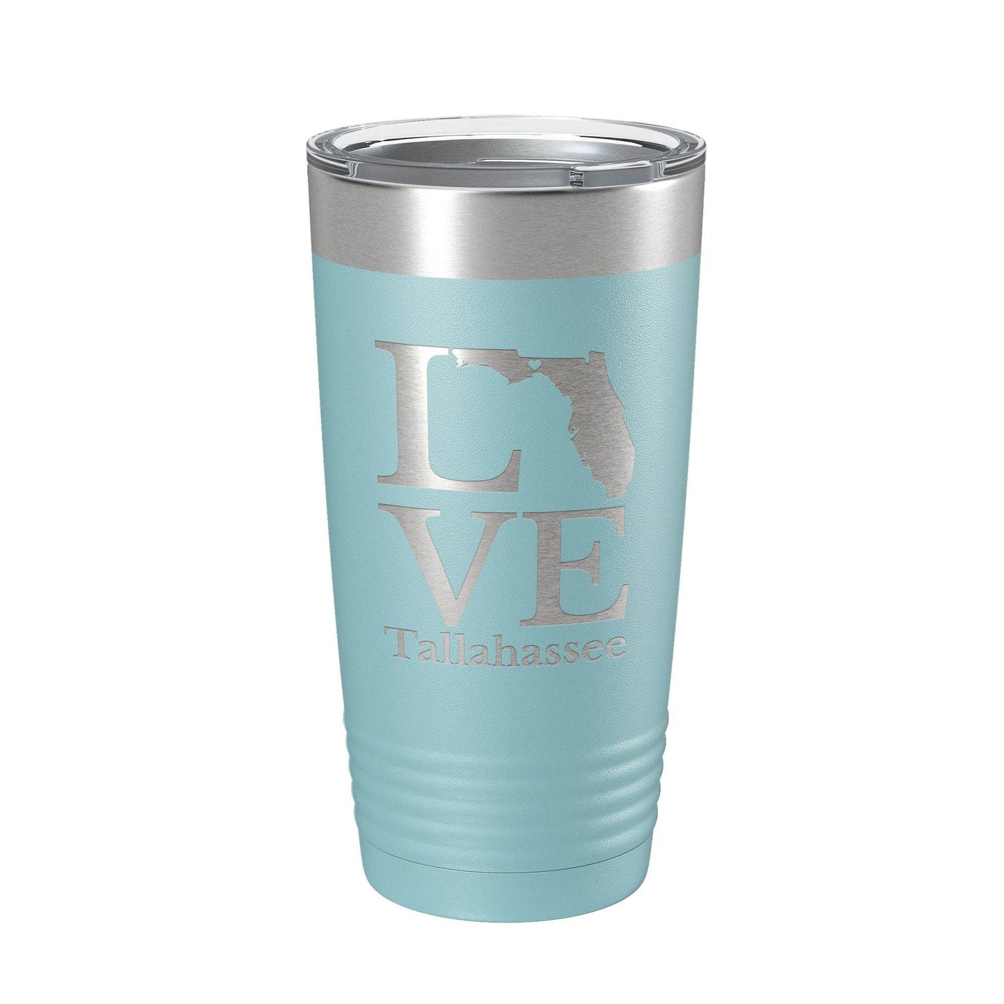 Tallahassee FL Love Tumbler Travel Mug Insulated Laser Engraved Coffee Cup Florida Gift 20 oz - Soul threadssoulthreads25
