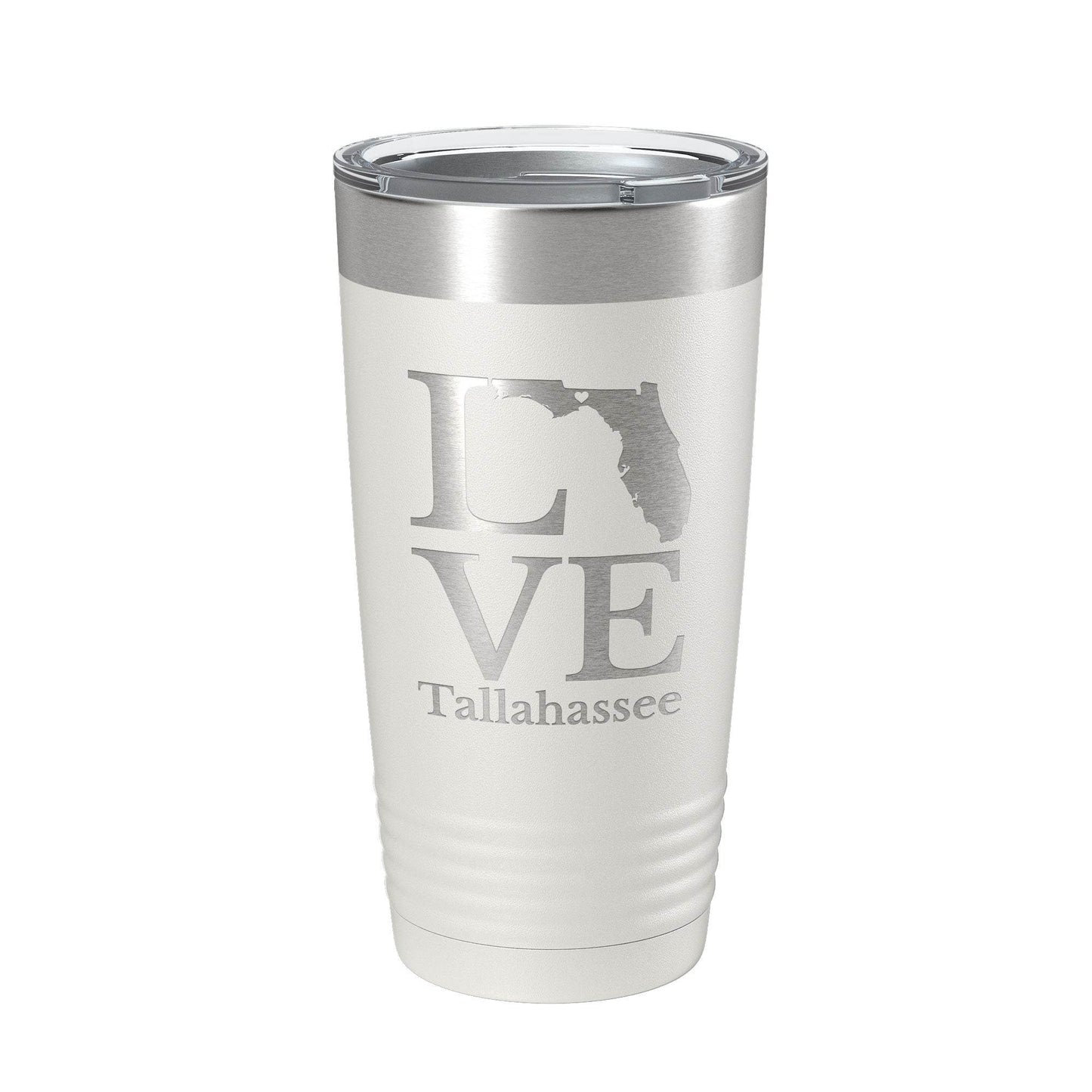 Tallahassee FL Love Tumbler Travel Mug Insulated Laser Engraved Coffee Cup Florida Gift 20 oz - Soul threadssoulthreads25