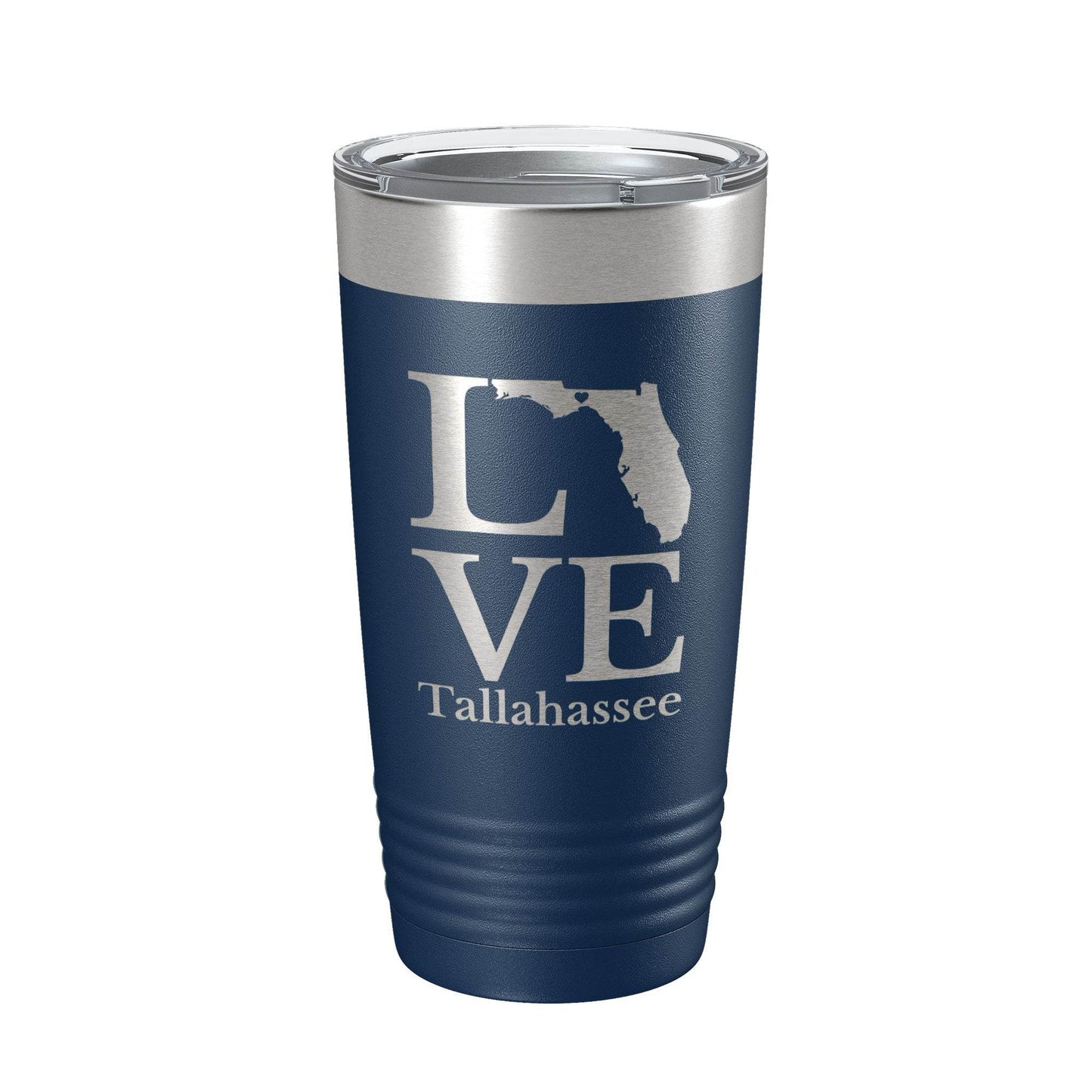 Tallahassee FL Love Tumbler Travel Mug Insulated Laser Engraved Coffee Cup Florida Gift 20 oz - Soul threadssoulthreads25