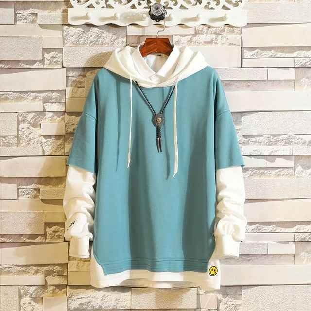 5XL Hoodies Sweatshirts Men Fake 2PAC Cotton Hooded Japanese Style Sweatshirt Mens Hip Hop Brown Causal Hoodiee Xxxtentacion - Soul threadssoulthreads25