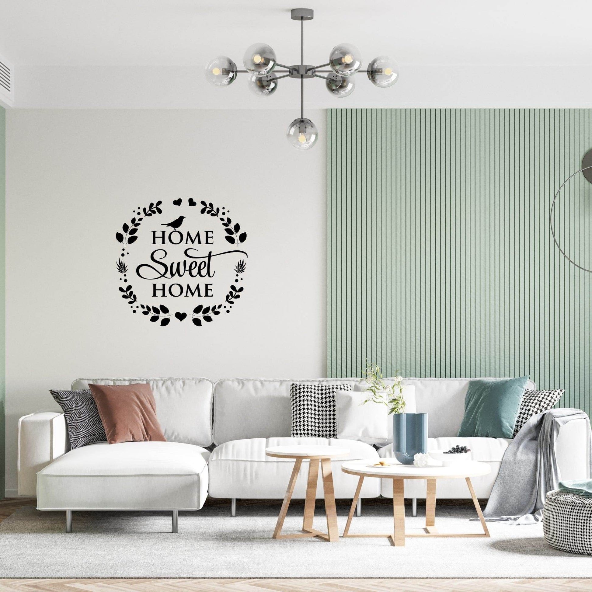 Decor - Home Sweet Home Removable Vinyl Wall Decal - Easy Peel and Stick Wall Art - Soul threadssoulthreads25
