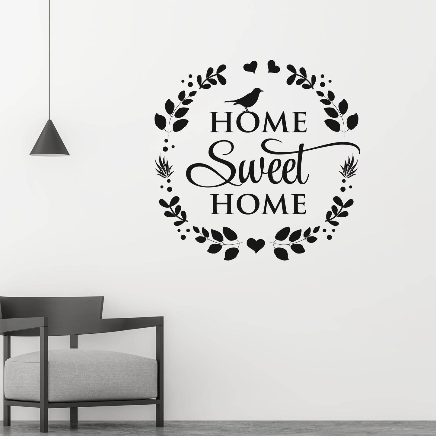Decor - Home Sweet Home Removable Vinyl Wall Decal - Easy Peel and Stick Wall Art - Soul threadssoulthreads25