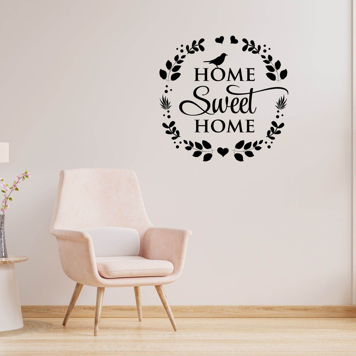 Decor - Home Sweet Home Removable Vinyl Wall Decal - Easy Peel and Stick Wall Art - Soul threadssoulthreads25