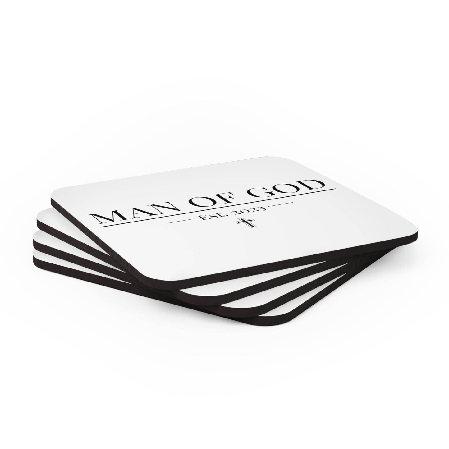 Decorative Coaster Set 4 - piece - Say it Soul - Man of God - Soul threadssoulthreads25