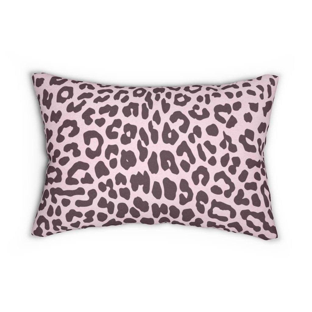 Decorative Lumbar Throw Pillow - Leopard - Pink/black - Soul threadssoulthreads25