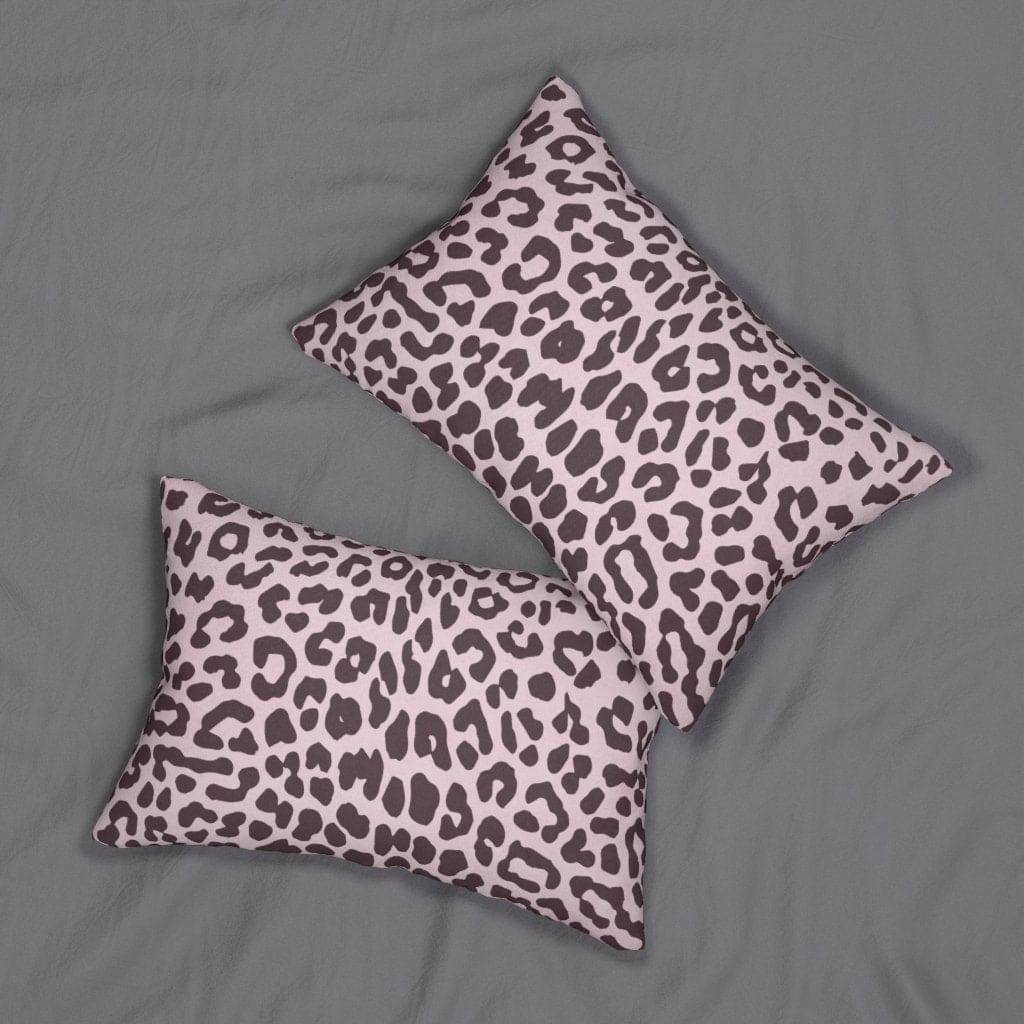 Decorative Lumbar Throw Pillow - Leopard - Pink/black - Soul threadssoulthreads25