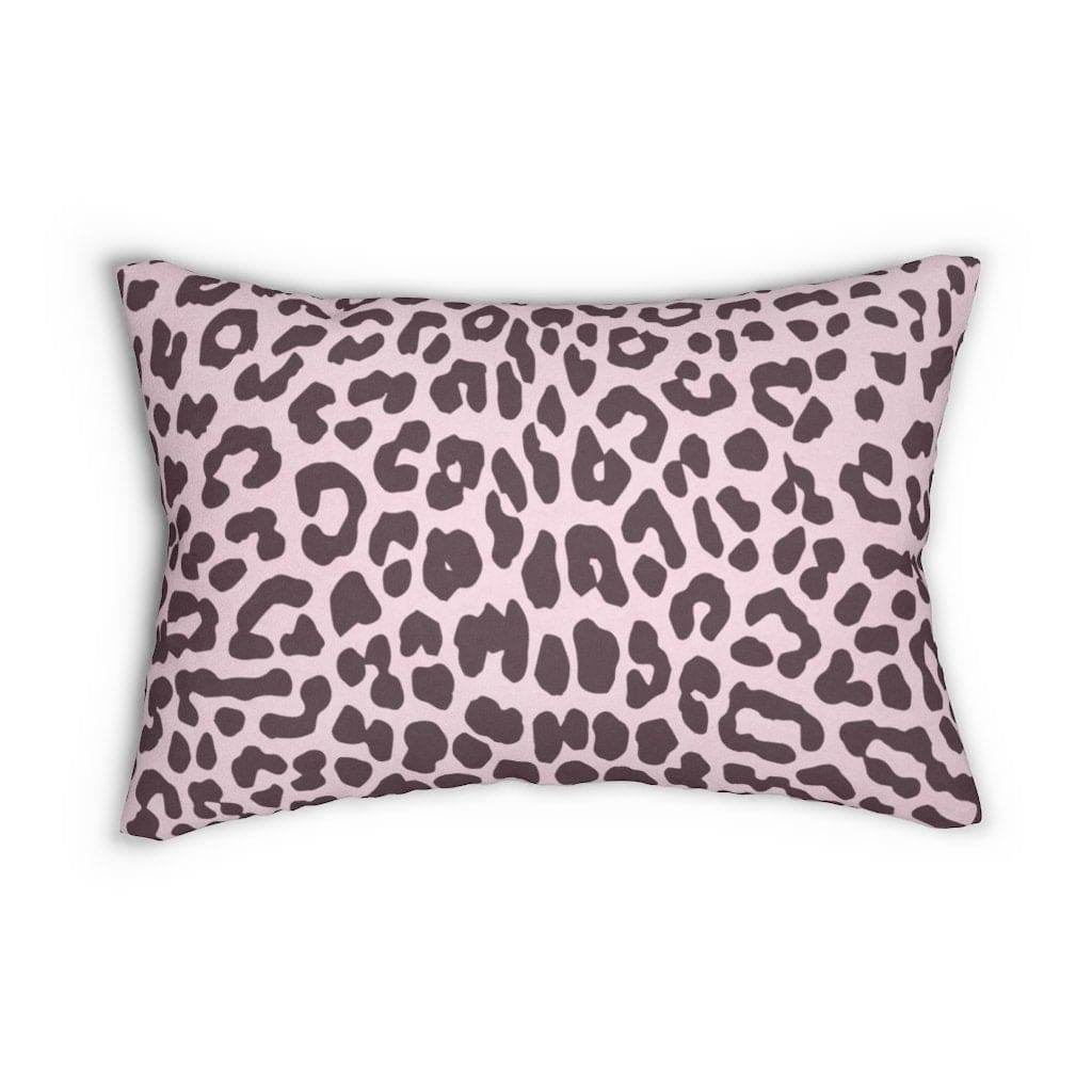 Decorative Lumbar Throw Pillow - Leopard - Pink/black - Soul threadssoulthreads25