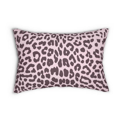 Decorative Lumbar Throw Pillow - Leopard - Pink/black - Soul threadssoulthreads25