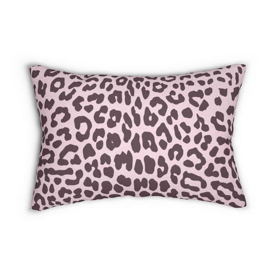 Decorative Lumbar Throw Pillow - Leopard - Pink/black - Soul threadssoulthreads25