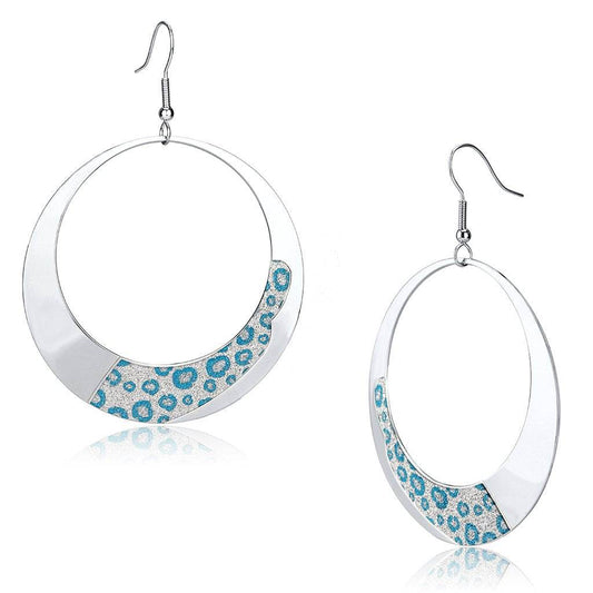 LO2728 - Rhodium Iron Earrings with No Stone - Soul threadssoulthreads25