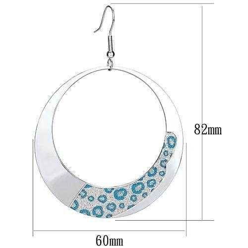 LO2728 - Rhodium Iron Earrings with No Stone - Soul threadssoulthreads25