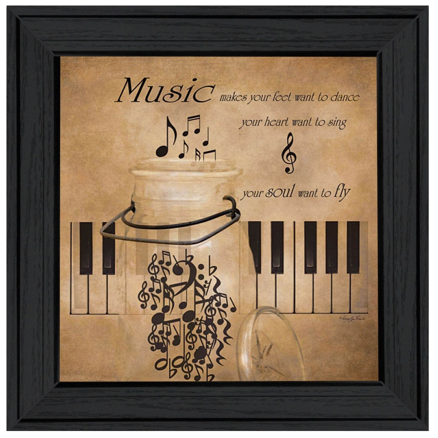 Music 3 Black Framed Print Wall Art - Soul threadssoulthreads25