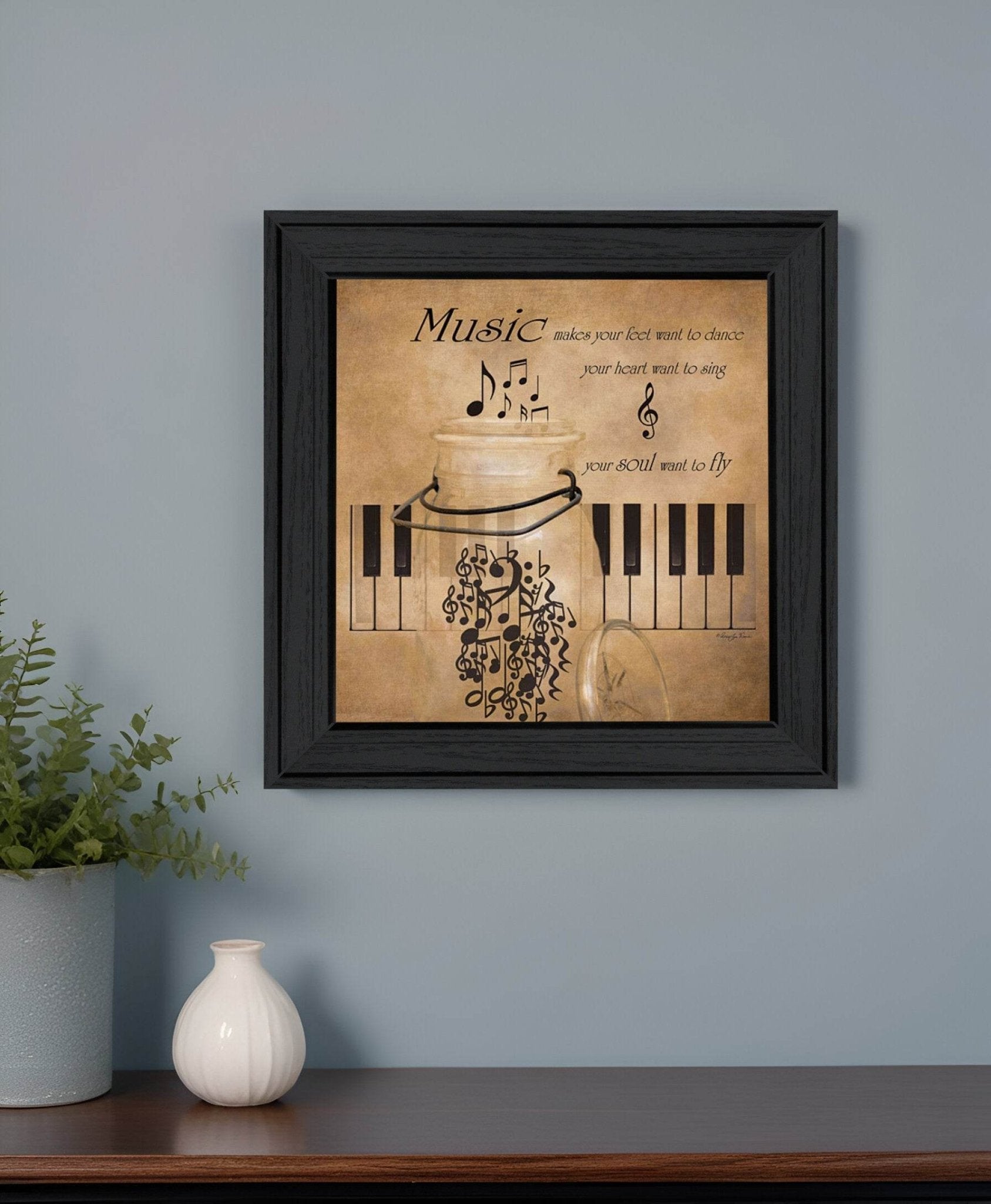 Music 3 Black Framed Print Wall Art - Soul threadssoulthreads25