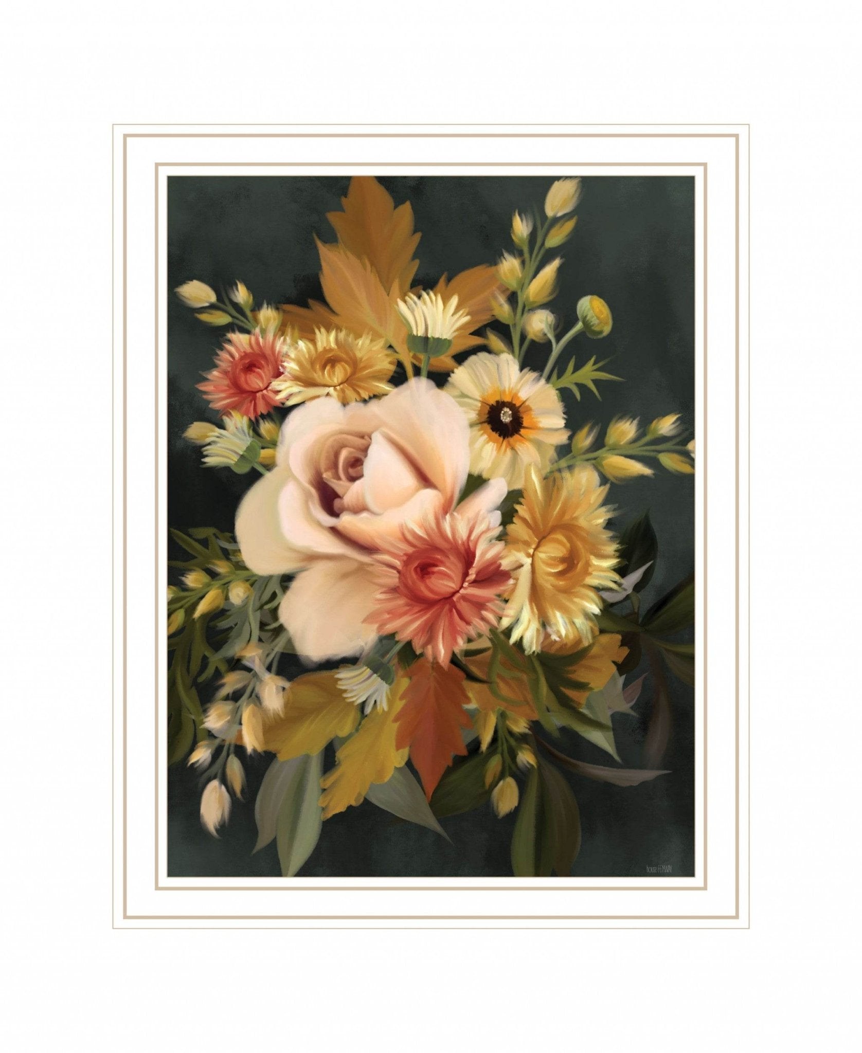 Romantic Autumn I 2 White Framed Print Wall Art - Soul threadssoulthreads25