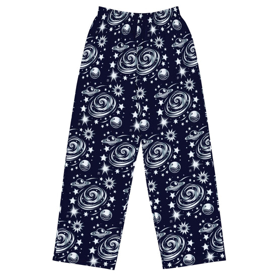 All-over Print Wide-Leg Pants for Unisex Fashion - Soul threads