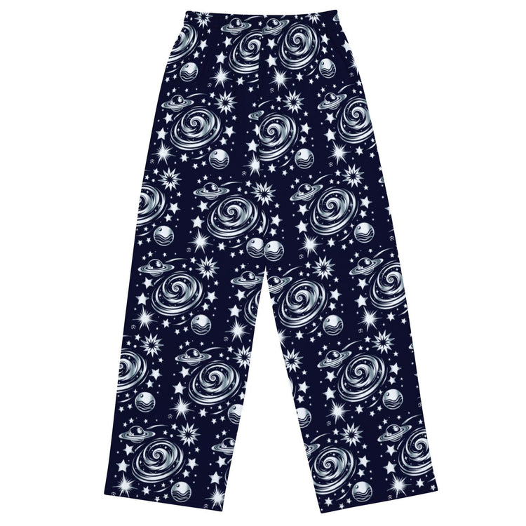 All-over Print Wide-Leg Pants for Unisex Fashion - Soul threads
