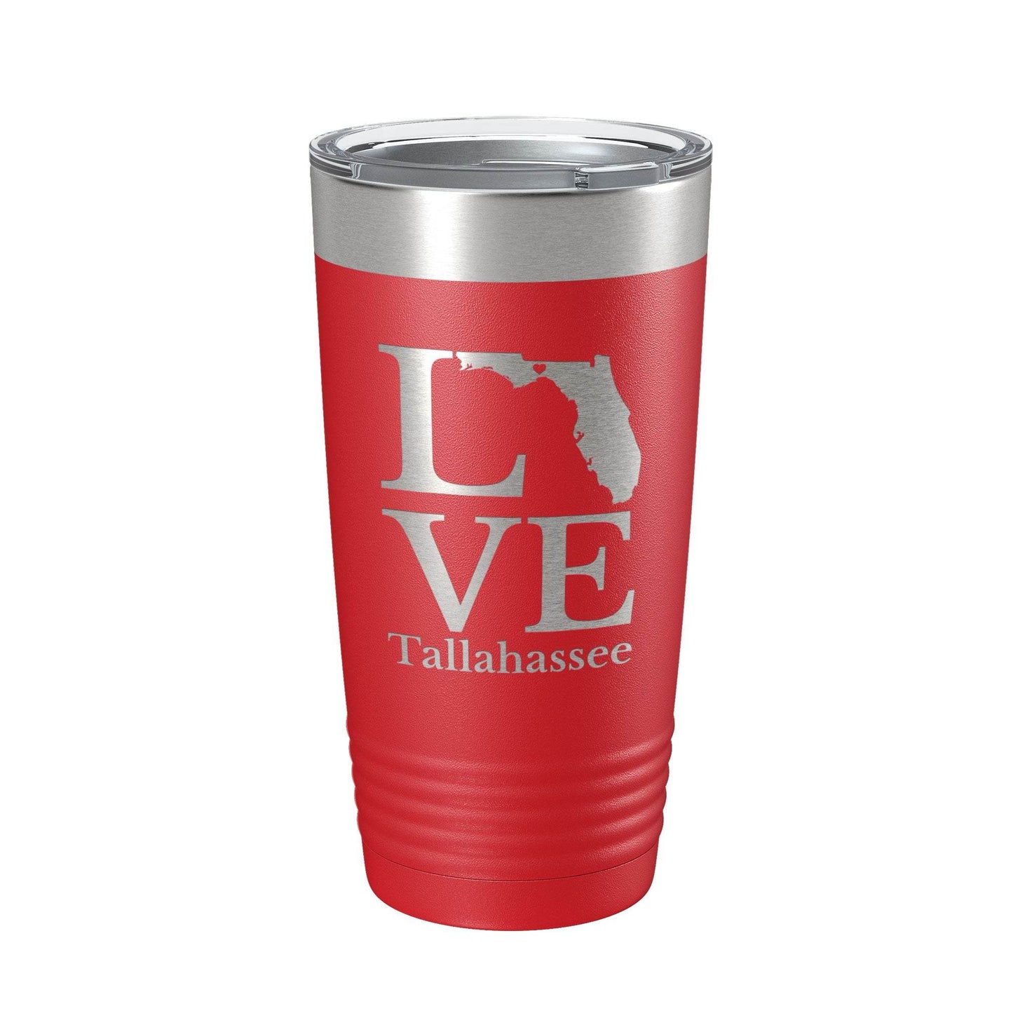 Tallahassee FL Love Tumbler Travel Mug Insulated Laser Engraved Coffee Cup Florida Gift 20 oz - Soul threadssoulthreads25