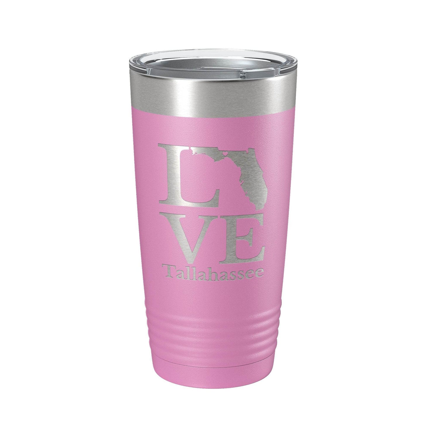 Tallahassee FL Love Tumbler Travel Mug Insulated Laser Engraved Coffee Cup Florida Gift 20 oz - Soul threadssoulthreads25