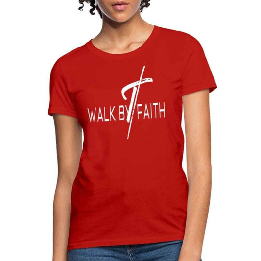 Womens Graphic T-shirt - Walk by Faith Graphic Tee - Soul threadssoulthreads25